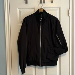 Zara Black Bomber Jacket [Size:M]